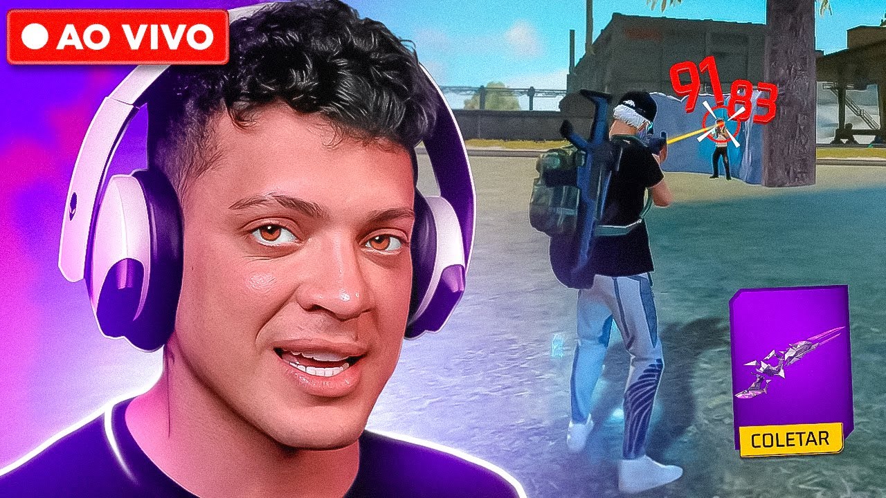 🟢 RETROSPECTIVA 2024! FREEFIRE DE CRIA E CACAS - CEROL AO VIVO FREEFIRE