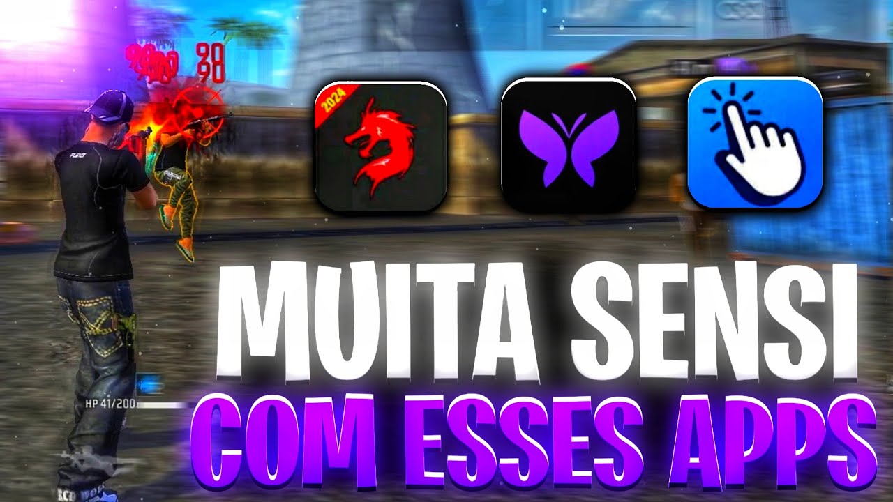 Testei os MELHORES APPS que os INFLUENCIADORES USAM para melhorar a SENSIBILIDADE! FREE FIRE