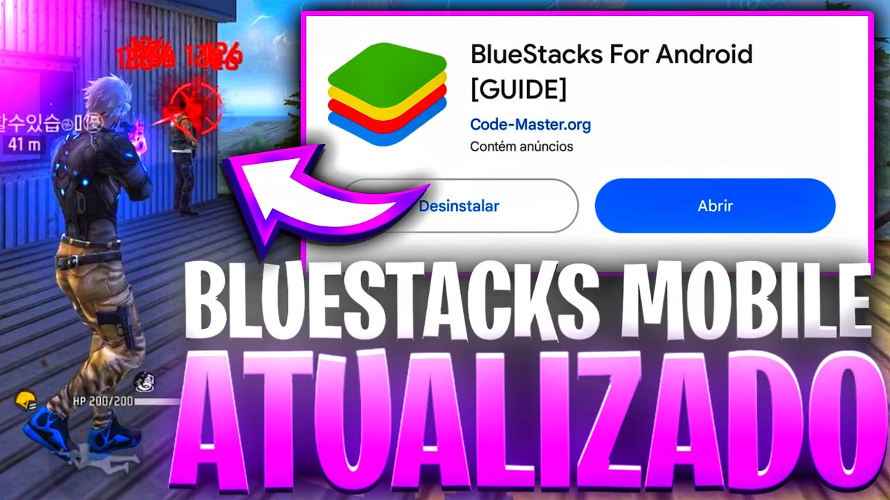 Atualizou✅ BLUESTACKS MOBILE! melhor aplicativo de sensibilidade para subir capa no free fire