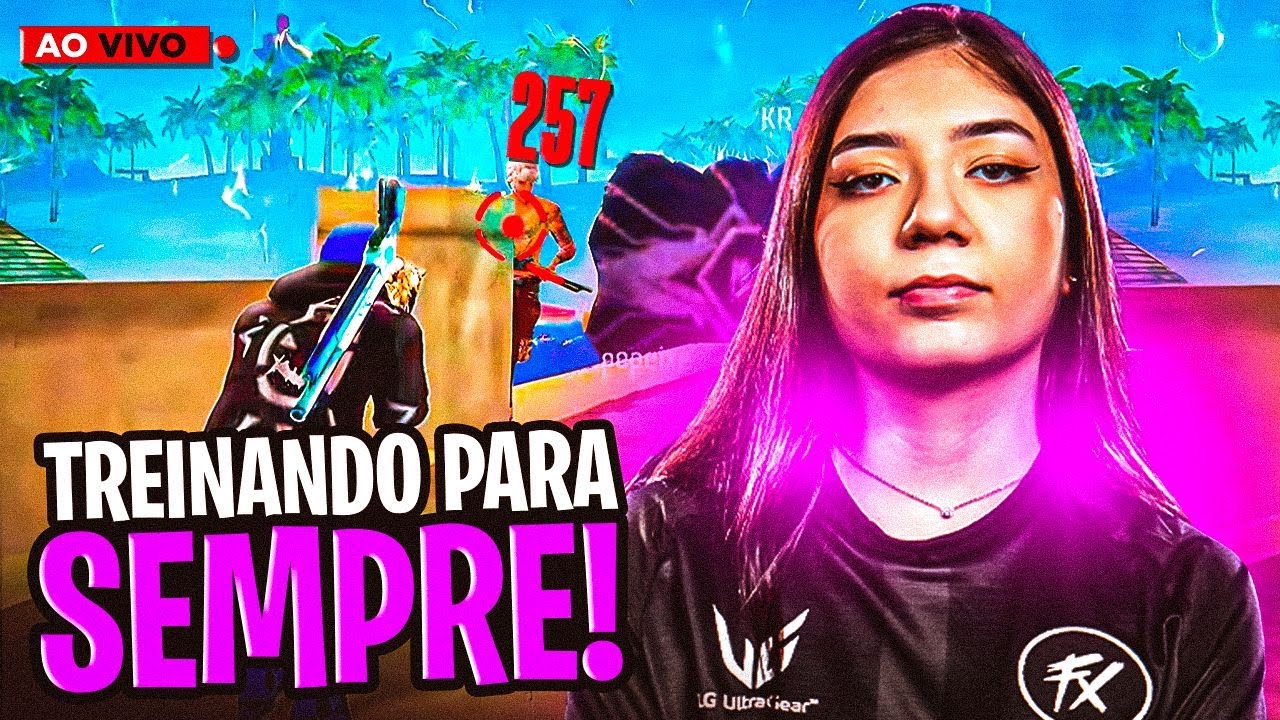 💜 FREE FIRE - AO VIVO 💜RUMO AO ELITE NA RANK!💜 #260K