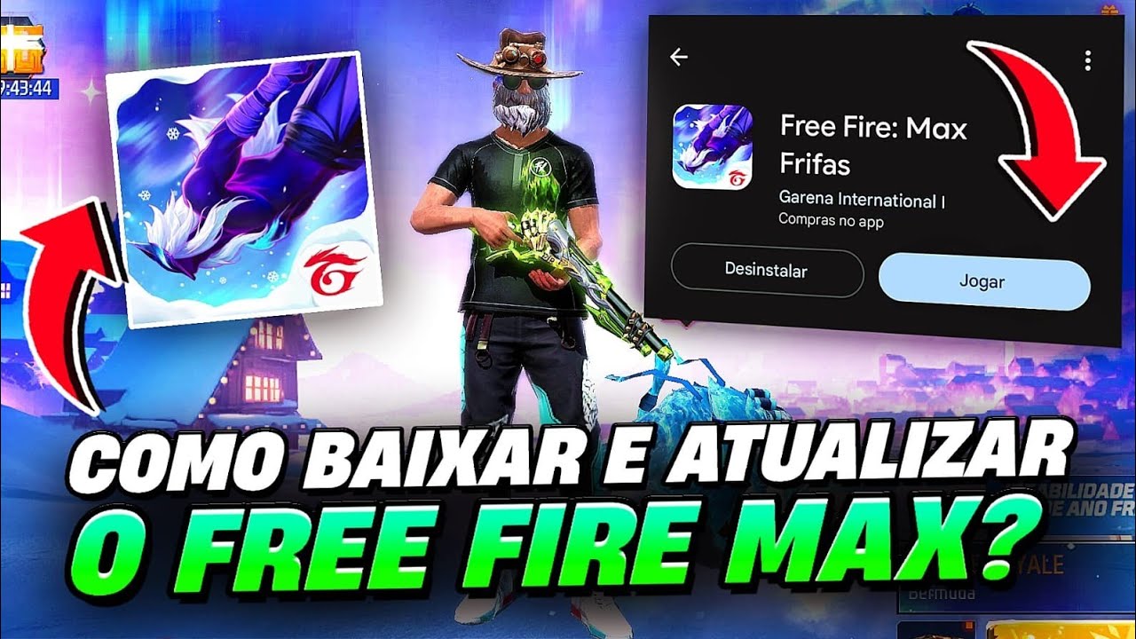 COMO ATUALIZAR OU BAIXAR O FREE FIRE MAX NO CELULAR ANDROID ! MÉTODO ATUALIZADO DEZEMBRO 2024