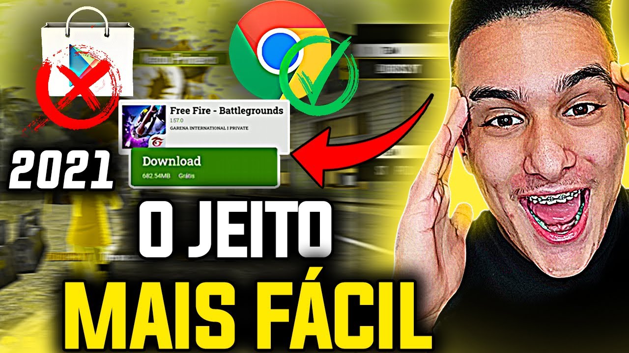 Como Baixar Free Fire Sem Play Store FÁCIL (Passo a Passo) Jogue Agora...