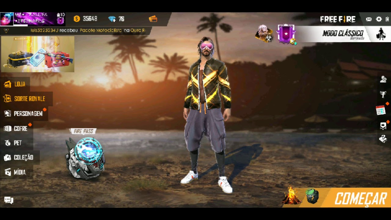 EVOLUIU VERSÃO FREE FIRE 1.0