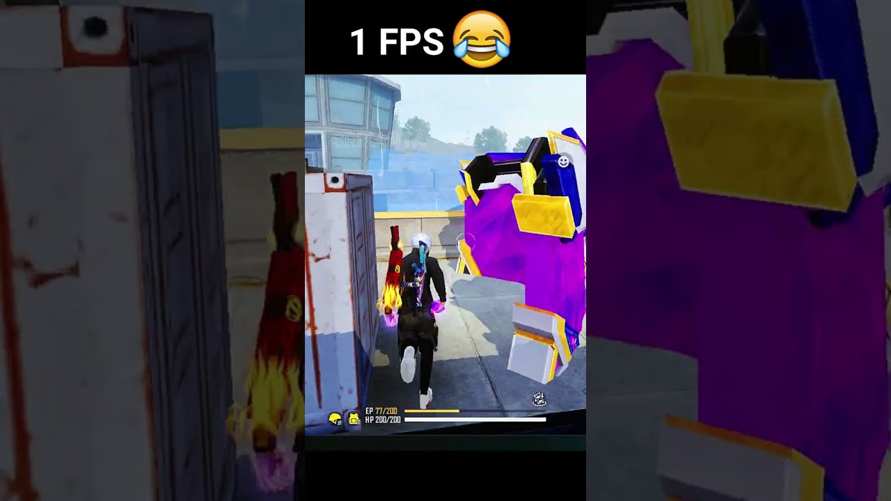 90 FPS to 1 FPS 😂 Free Fire