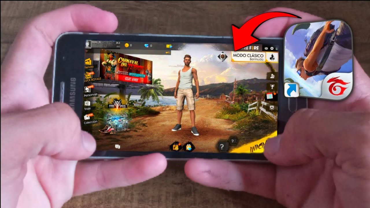 Baixei a Versão do Free Fire de 2018 Em 2024!  Roda LISO 😯