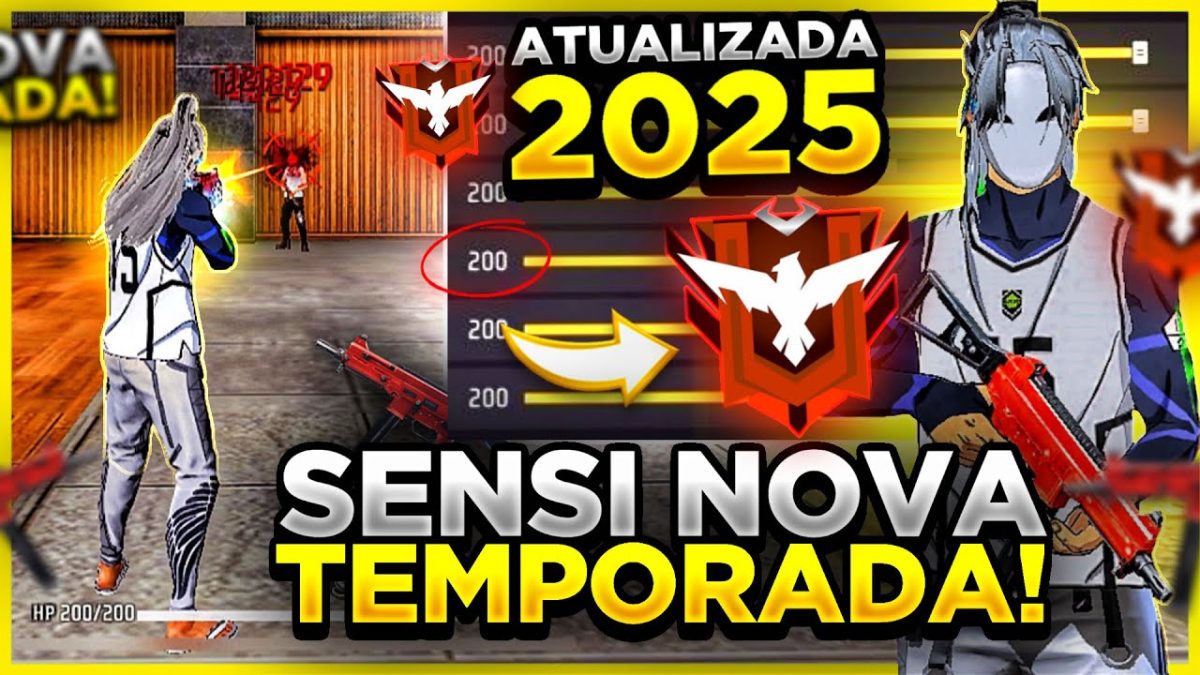 SENSI NOVA SEASON! ⭐ a MELHOR SENSIBILIDADE para SUBIR CAPA na NOVA ATUALIZAÇÃO do FREE FIRE!