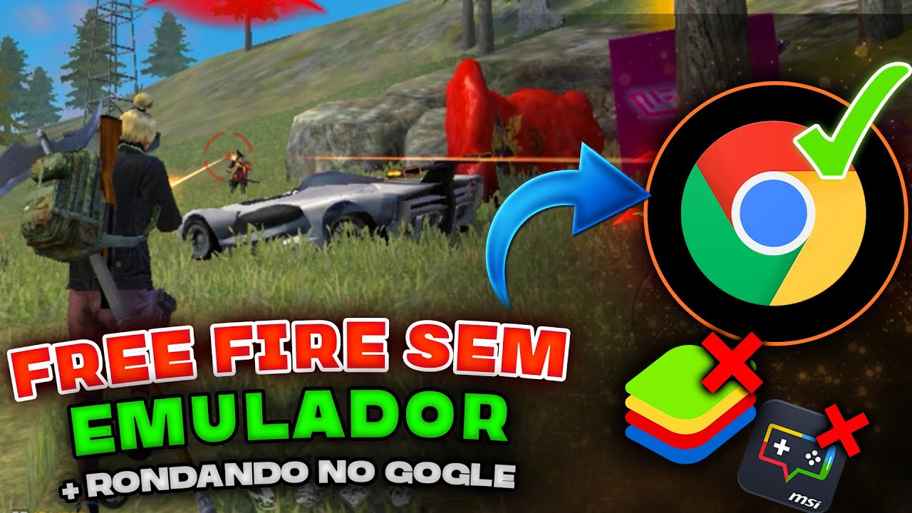 FREE FIRE PRA PC SEM EMULADOR - FREE FIRE NO GOOGLE CHROME