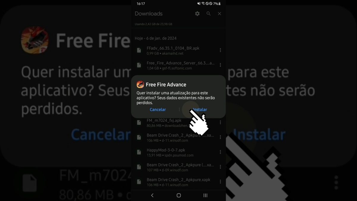 como baixar e entra no servidor avançado do freefire 2024#freefire