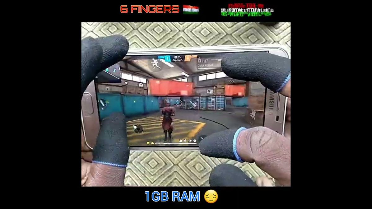 ( 1GB RAM )👽 99% headshot SAMSUNG J7 2GB RAM😔 | 6 FINGERS HANDCAM claw 😱 #tdttotalvideo