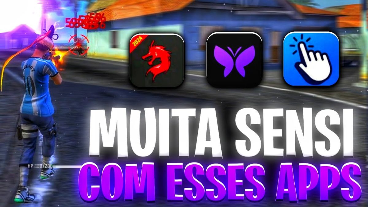 Testei os MELHORES APPS que os INFLUENCIADORES USAM para melhorar a SENSIBILIDADE! FREE FIRE