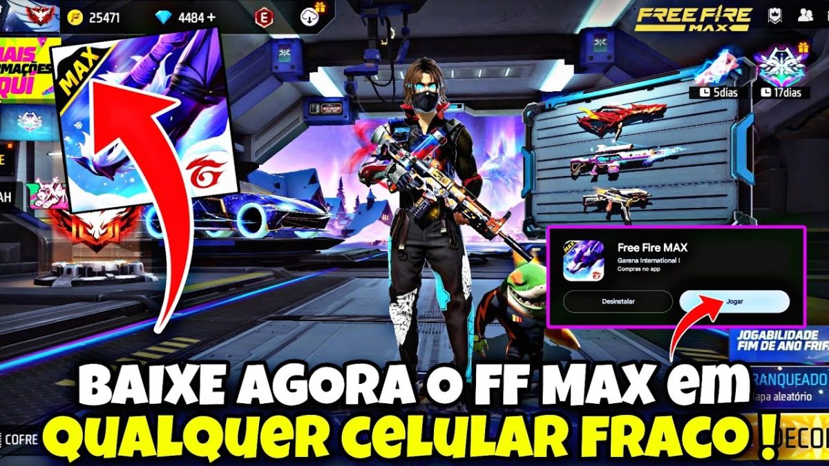 COMO BAIXAR FREE FIRE MAX EM CELULAR NÃO COMPATIVEL EM 2025 EM CELULAR FRACO ! SAMSUNG E XIAOMI