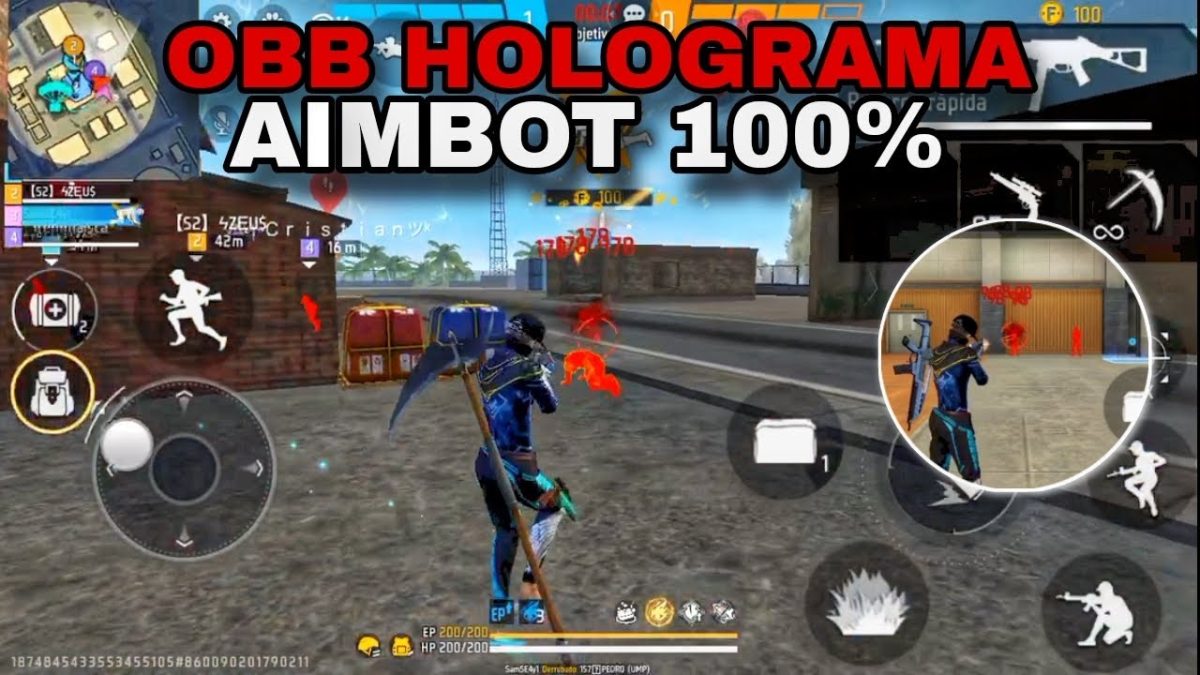SAIU!!😱👻 OBB HOLOGRAMA VERMELHO + AIMBOT 100% PARA FF NORMAL ANTBLACKLIST