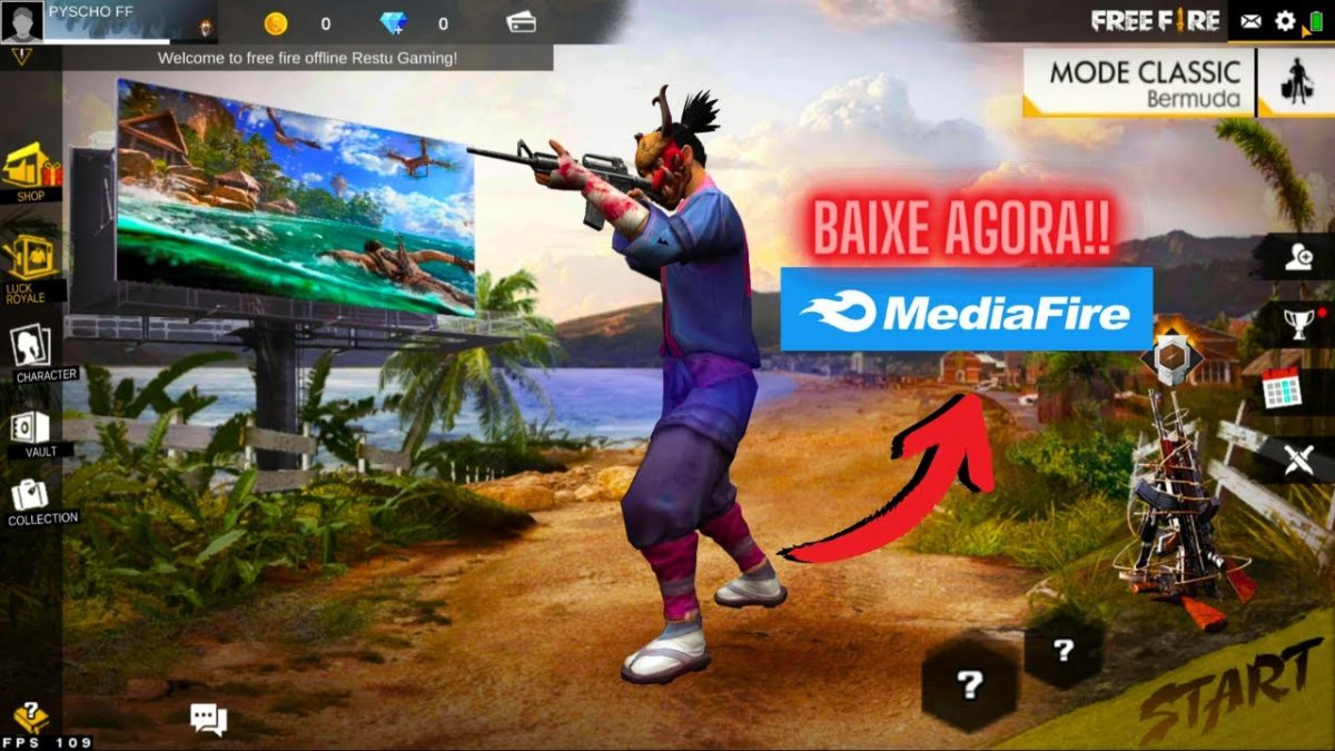 Free Fire de 2018 de Volta (Não é CLICKBAIT) Link direto