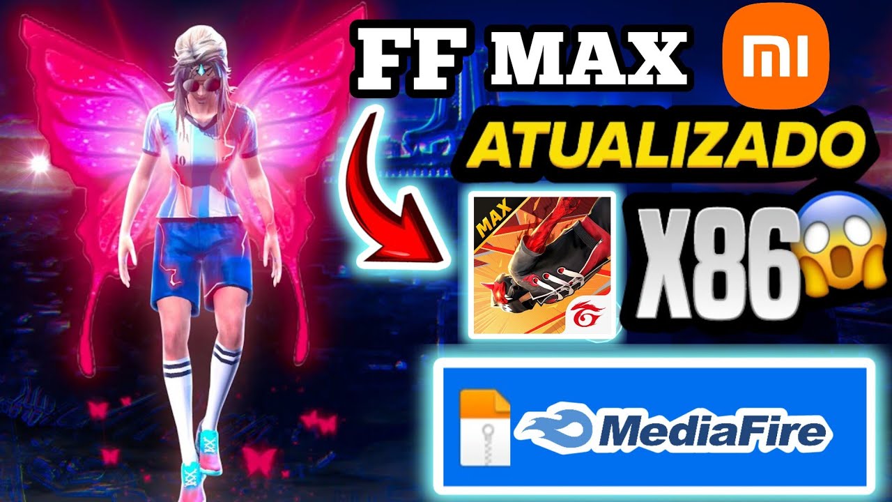 😱SAIU!! NOVO FREE FIRE MAX GLOBAL X86 XIAOMI ATUALIZADO COM GRÁFICOS REDUZIDOS, APK MEDIAFIRE 2023🔥