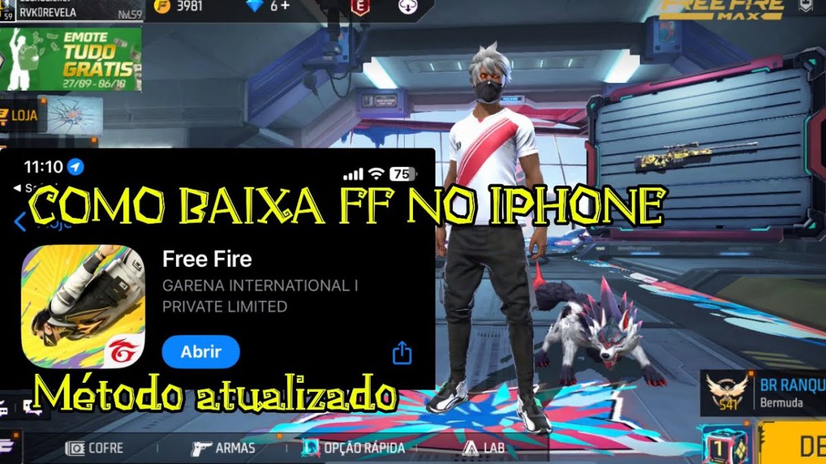 COMO BAIXAR FREE FIRE MAX NO IPHONE! Free Fire - Atualizado 2024