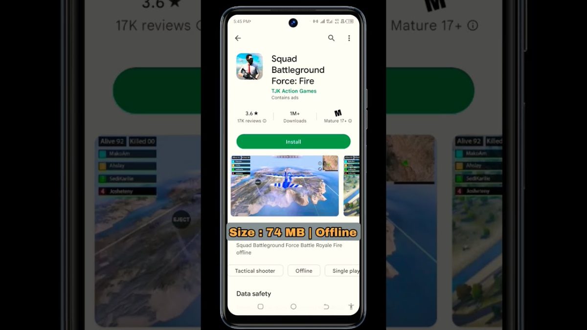 New Offline Games Like Free Fire For 1gb & 2gb ram phone #shorts