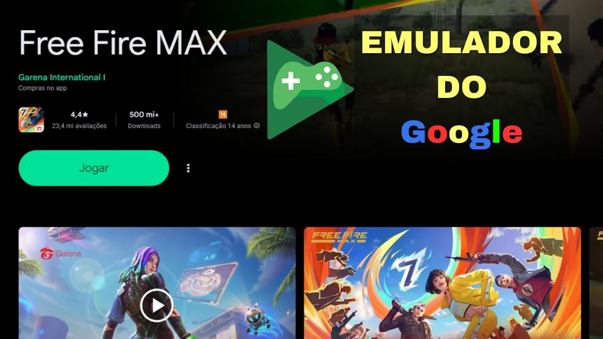 Emulador  Do Google Play games Pra Jogar FREE FIRE sem bugar o analogico