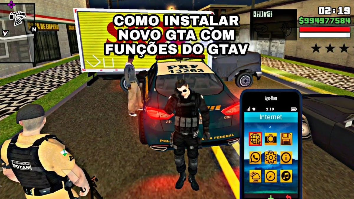 SAIU!!! NOVO GTA V PARA TODOS OS ANDROID SUPER LEVE