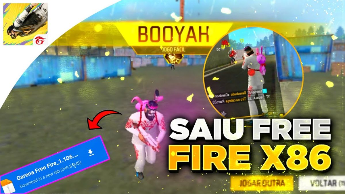 ATUALIZADO! 🍓 APK FREE FIRE X86 GLOBAL 🤯 FREE FIRE V7A MOBILE