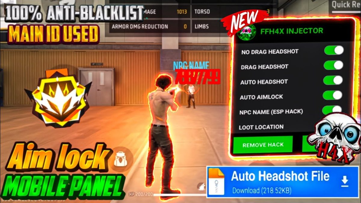 Antiban FF Panel🔥Free Fire Injector🔥Ob47 Free Fire Hack😈FF panel Hack Mobile|FF Hack|FF Injector