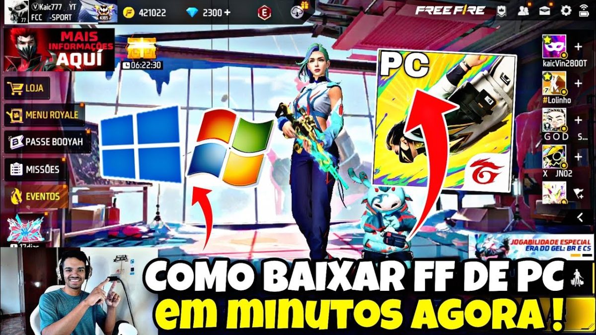 COMO BAIXAR FREE FIRE NO NOTEBOOK E PC FRACO NA NOVA ATUALIZAÇÃO ! MELHOR EMULADOR PRA PC FRACO 2025