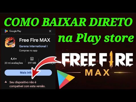 COMO BAIXAR O FREE FIRE MAX OFICIAL DIRETO DA PLAY STORE./André soares🔝