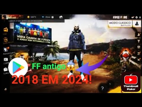 COMO JOGAR O FREE FIRE DE 2018 EM 2024, FACIL E RÁPIDO!