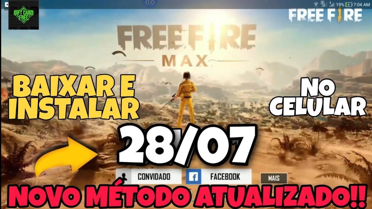 FREE FIRE MAX - COMO BAIXAR E INSTALAR NOVO FREE FIRE MAX DIRETO NO CELULAR | NOVO MÉTODO 2020!