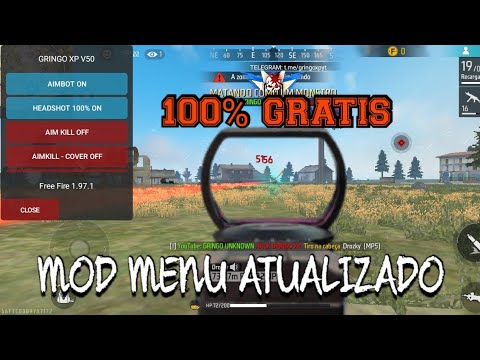 🔥NOVO MOD MENU FREE FIRE 1.97.1 (AIM KILL) !!!