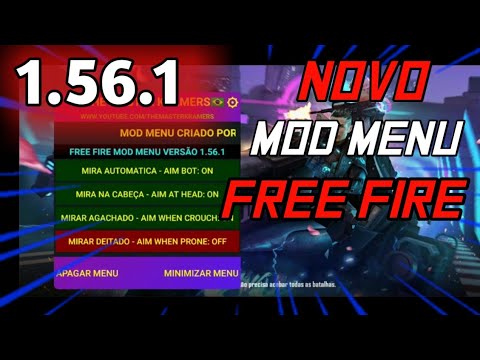 NOVO MOD MENU🔥 | PARA FREE FIRE 1.56.1 com 100% de HEADSHOT🔥 download direto